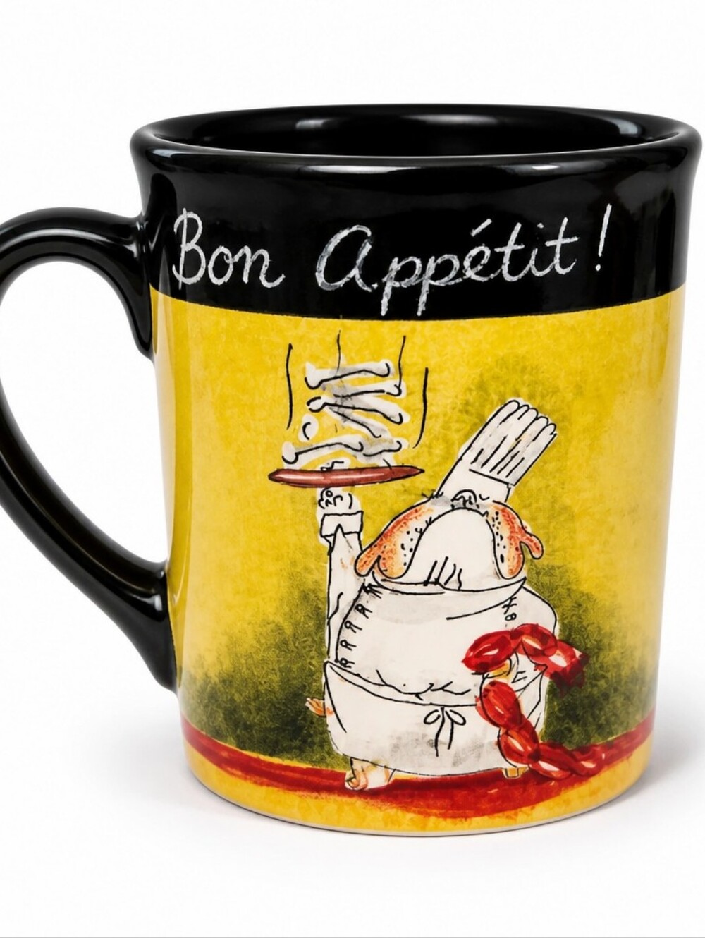Bon Appétit Yellow Chef Ceramic Mug #244